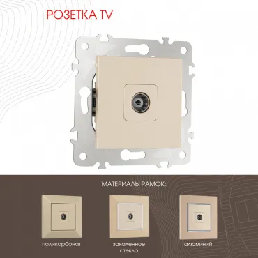 Розетка TV 203.43-1.shampan Розетка TV 203.43-1.shampan