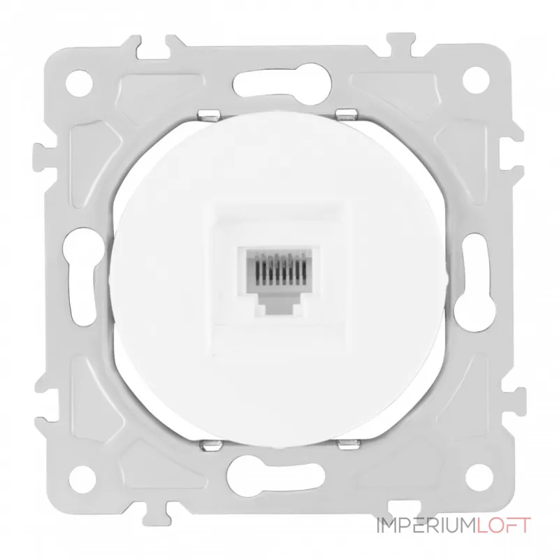 Розетка телефонная, RJ11 202.51-1.white