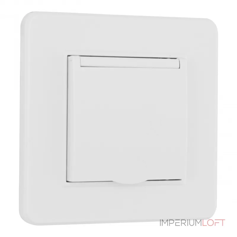 Комплект розетки с заземлением и шторками Arte Milano SET16-1-41-1 white