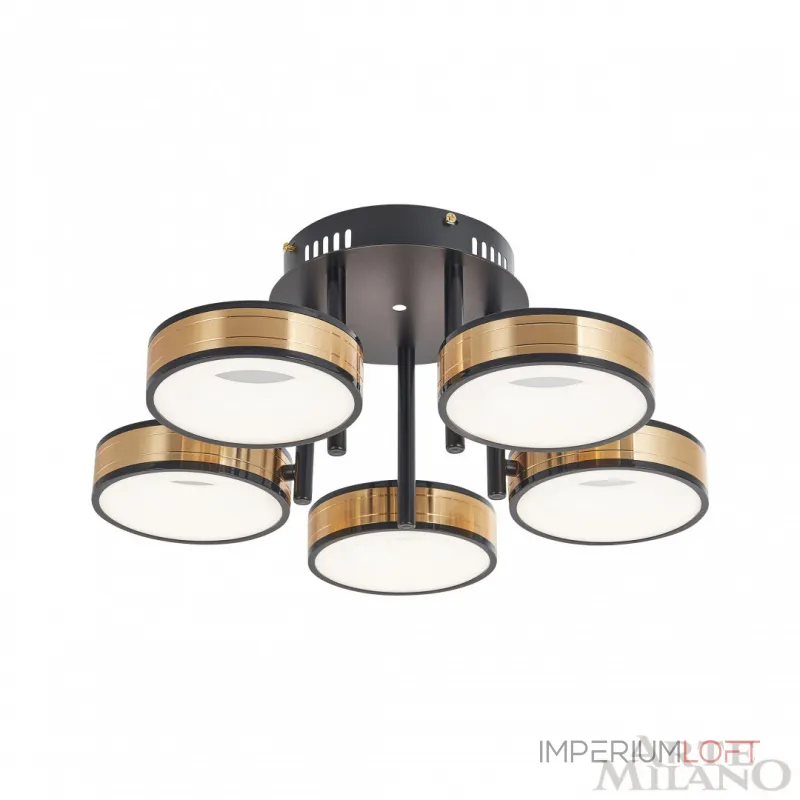 Светильник светодиодный Arte Milano Ferrara-71040 271040/5R BK/GD