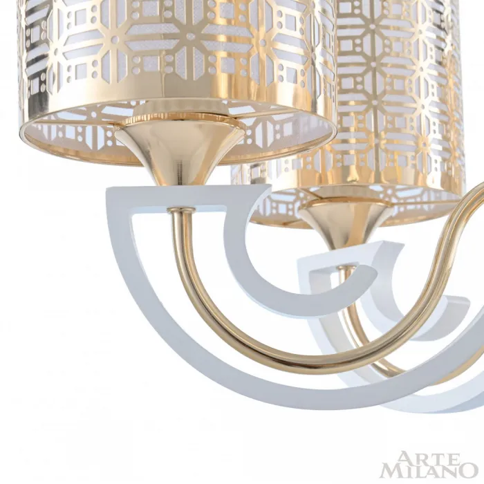 Люстра подвесная Arte Milano Florentia-8857 308857/8 Wh/Gd от ImperiumLoft