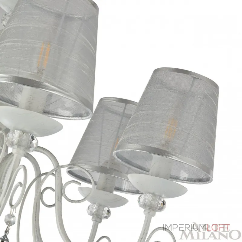 Подвесная люстра Arte Milano AM347620 347620/5 WT+SL Подвесная люстра Arte Milano AM347620 347620/5 WT+SL