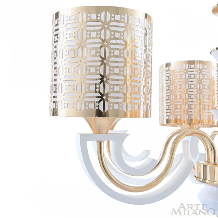 Люстра подвесная Arte Milano Florentia-8857 308857/8 Wh/Gd от ImperiumLoft