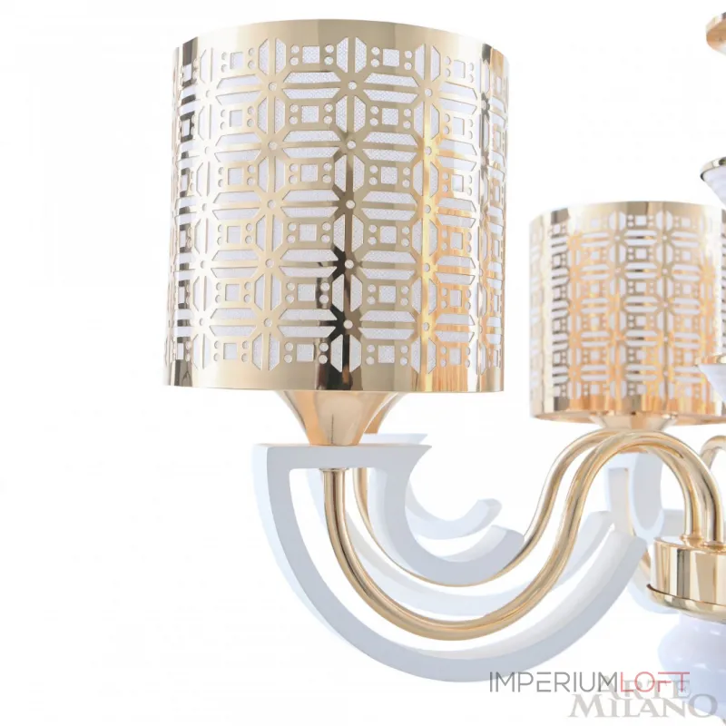 Подвесная люстра Arte Milano Florentia-8857 308857/8 Wh/Gd