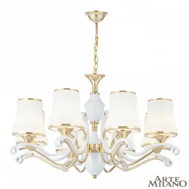 Люстра подвесная Arte Milano Florentia-3987 303987/8 Wh/Gd