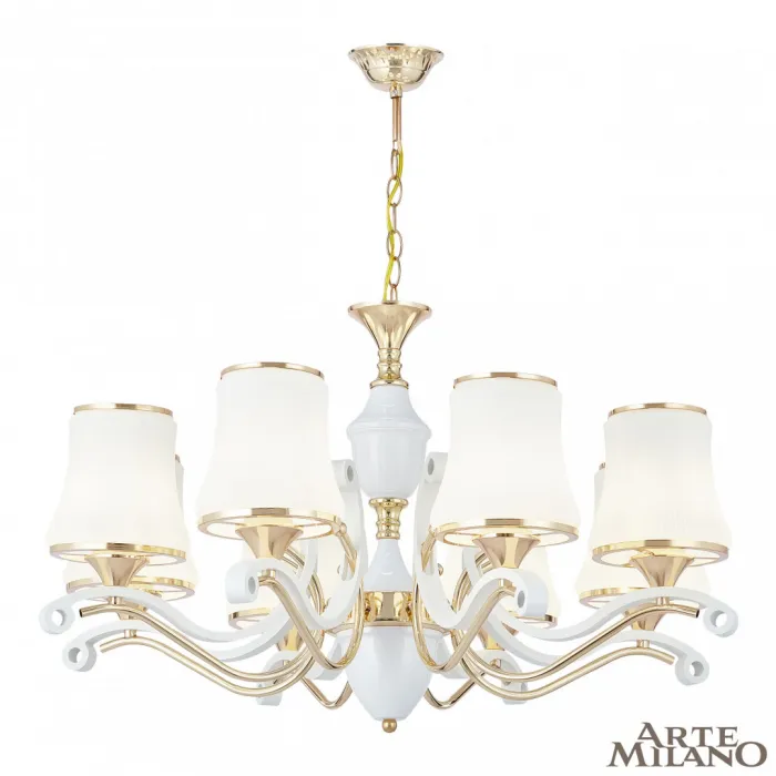 Люстра подвесная Arte Milano Florentia-3987 303987/8 Wh/Gd от ImperiumLoft