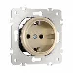 Розетка с заземлением и шторками, 16A 250V 202.40-1.shampan