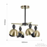 Люстра Arte Milano Neapolis-71307 271307/4 BK/GD от ImperiumLoft