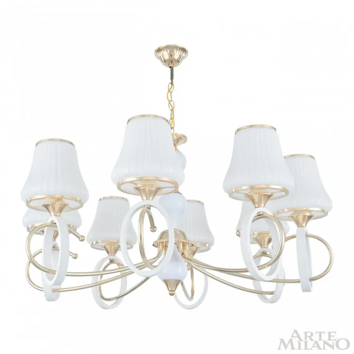 Люстра подвесная Arte Milano Florentia-2387 302387/8 Wh/Gd от ImperiumLoft