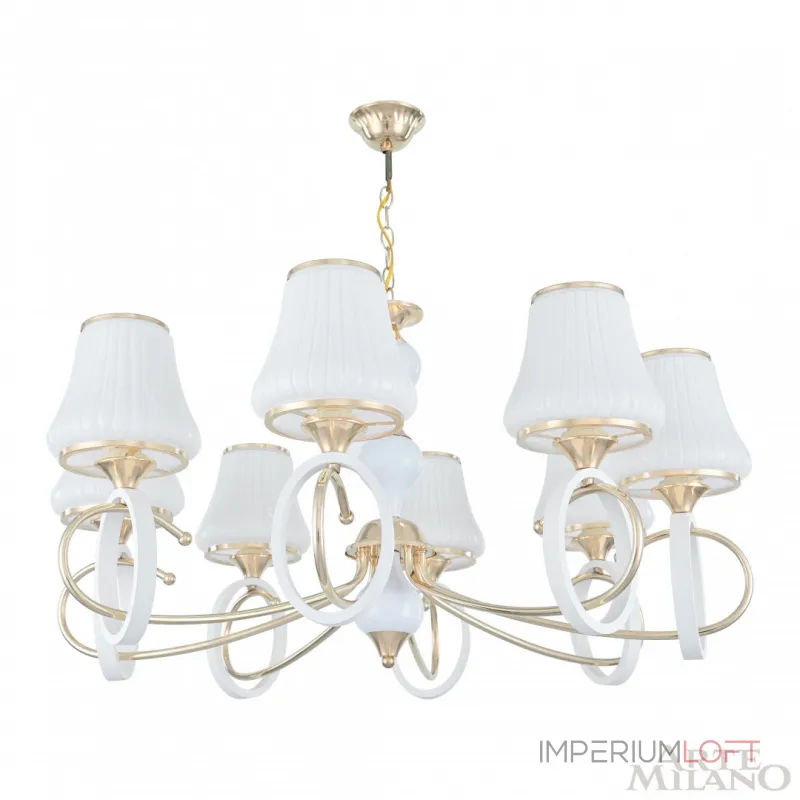 Подвесная люстра Arte Milano Florentia-2387 302387/8 Wh/Gd