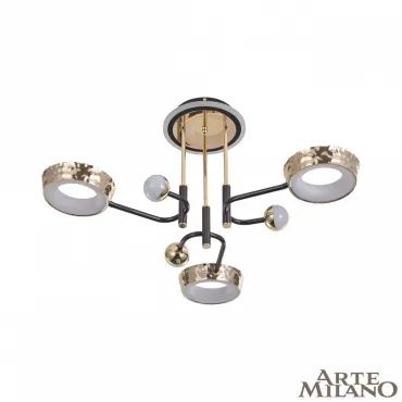 Люстра светодиодная Arte Milano Ferrara-73210 273210/6 BK/GD