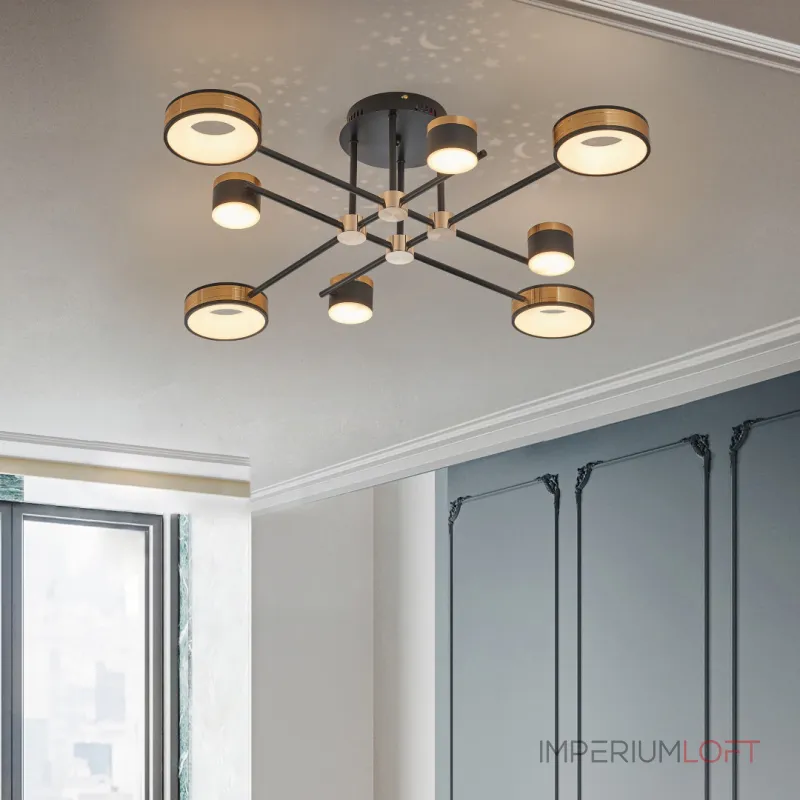 Светильник светодиодный Arte Milano Ferrara-72040 272040/8 BK/GD