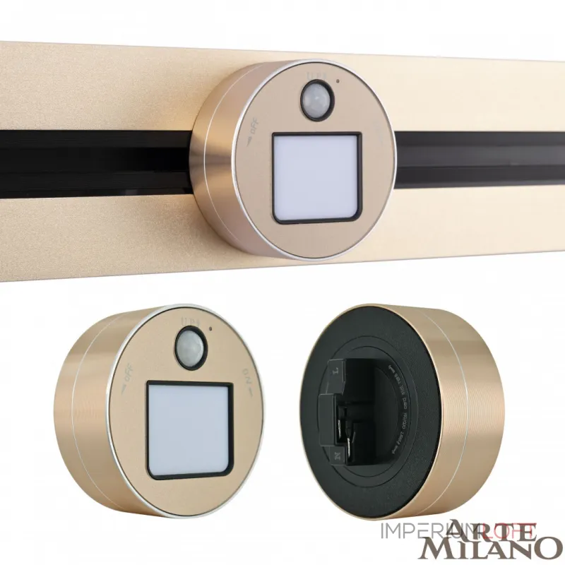 Трековый светильник с датчиком движения Arte Milano Am-track-sockets 380011TLS/LWS Gold