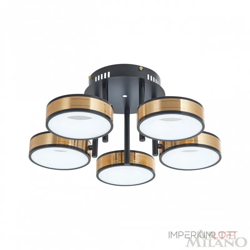 Светильник светодиодный Arte Milano Ferrara-71040 271040/5R BK/GD