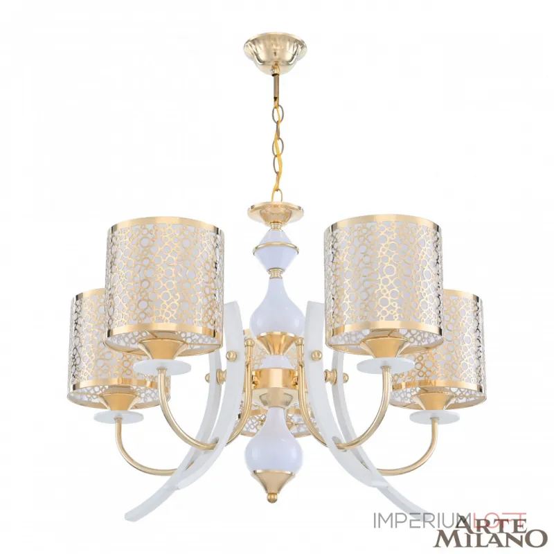 Подвесная люстра Arte Milano Florentia-6067 306067/5 Wh/Gd
