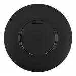Розетка круглая с заземлением и шторками Arte Milano SET08-1-41-1 black
