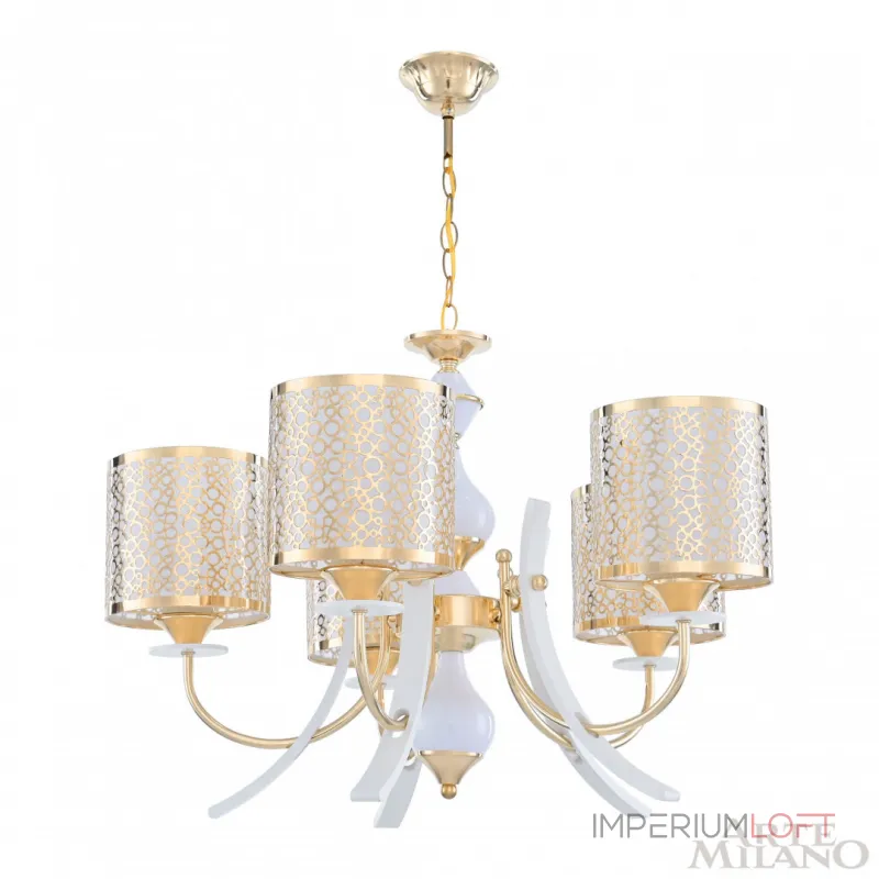Подвесная люстра Arte Milano Florentia-6067 306067/5 Wh/Gd