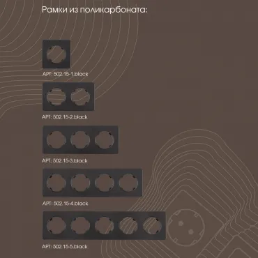 Розетка с заземлением и шторками, 16A 250V 202.40-1.black от ImperiumLoft