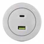 Трековая розетка, 3.1A 250V 399731TS/USB-Type-C Silver от ImperiumLoft