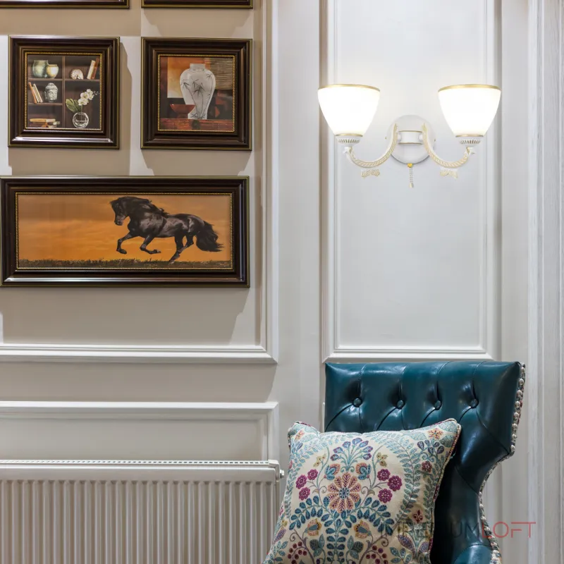 Бра Arte Milano AM342837 342837/2W WT+G