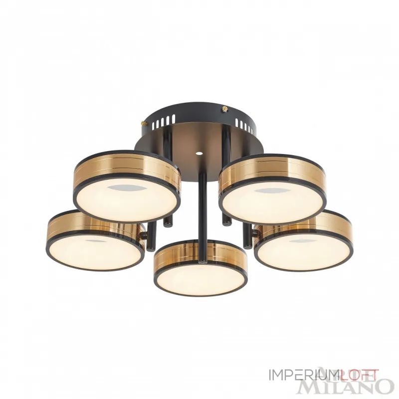 Светильник светодиодный Arte Milano Ferrara-71040 271040/5R BK/GD