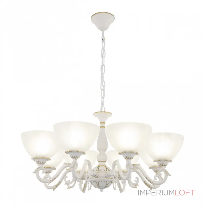Подвесная люстра Arte Milano AM340518 340518/8 WT+G Подвесная люстра Arte Milano AM340518 340518/8 WT+G