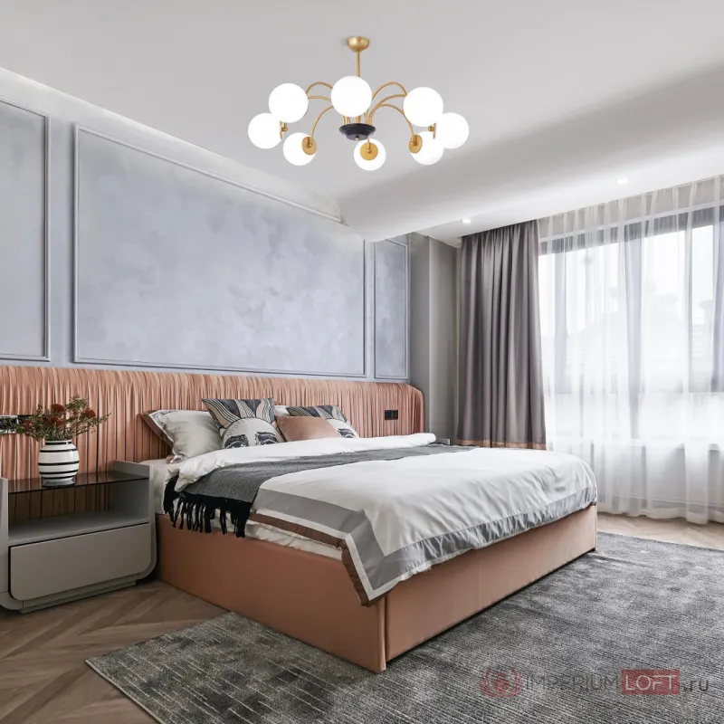 Люстра Arte Milano AM-Napoli 312066/D940/8 BS/BK от ImperiumLoft