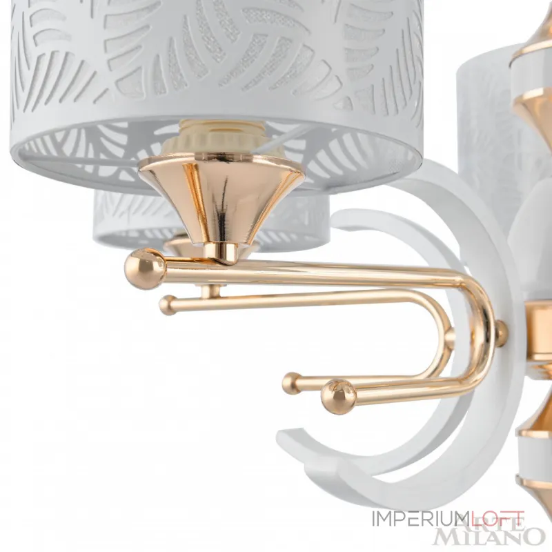 Подвесная люстра Arte Milano Florentia-2097 302097/5 Wh/Gd Подвесная люстра Arte Milano Florentia-2097 302097/5 Wh/Gd