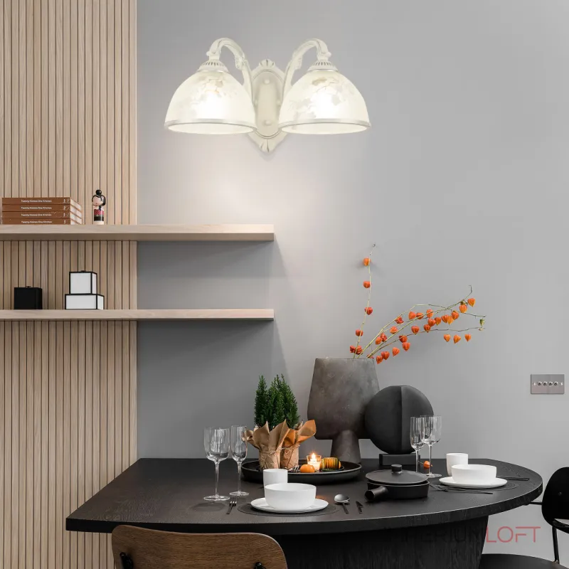 Бра Arte Milano AM349737 349737/2W WT+SL Бра Arte Milano AM349737 349737/2W WT+SL