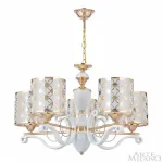 Подвесная люстра Arte Milano Florentia-3097 303097/5 Wh/Gd Подвесная люстра Arte Milano Florentia-3097 303097/5 Wh/Gd