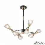 Люстра на штанге Arte Milano Neapolis-76708 276708/8 BK/GD