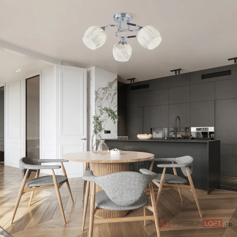 Люстра Arte Milano AMALFI-327985 327985/3 CR+BK от ImperiumLoft