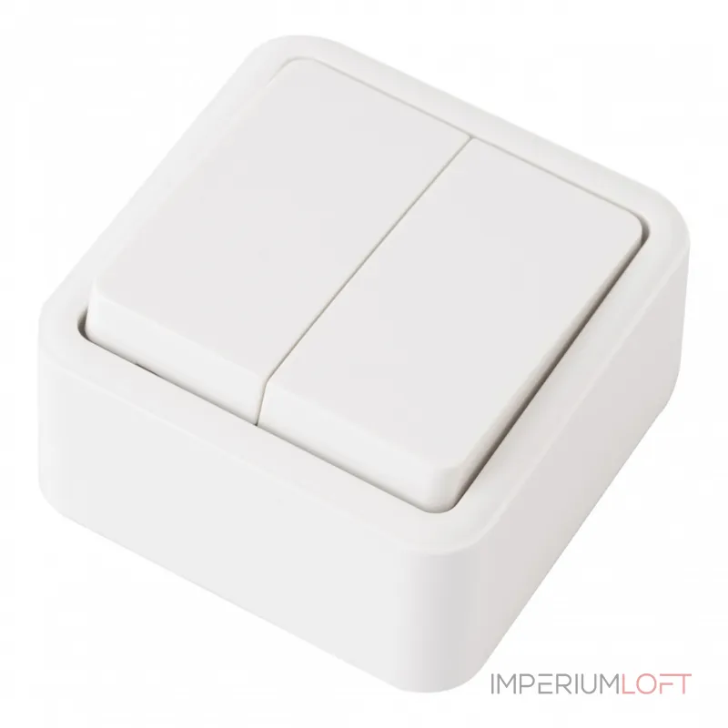 Выключатель двухклавишный, 10AX 250V 310.30-2.white от ImperiumLoft Выключатель двухклавишный, 10AX 250V 310.30-2.white от ImperiumLoft