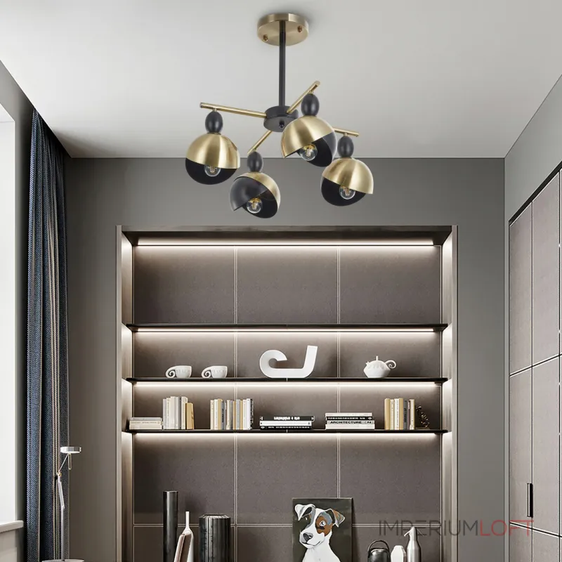 Люстра на штанге Arte Milano Neapolis-71307 271307/4 BK/GD