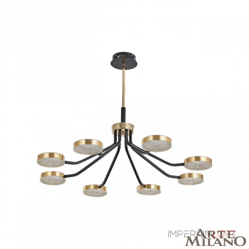 Люстра на штанге Arte Milano Ferrara-76079 276079/8 BK/GD