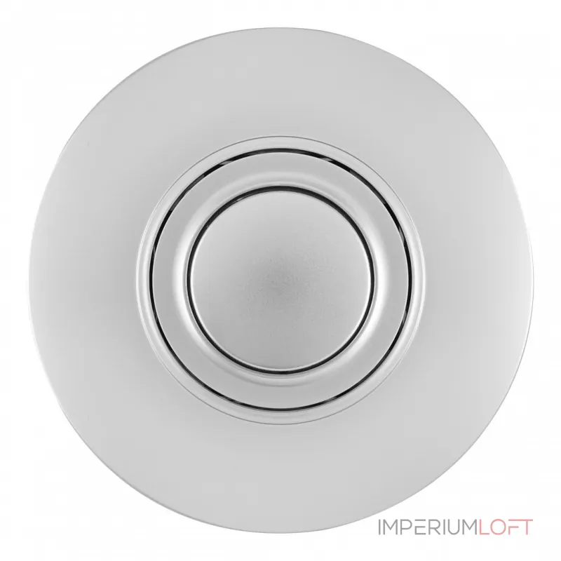 Диммер круглый 500W с рамкой однопостовой Arte Milano SET08-1-48-1 silver от ImperiumLoft