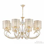 Подвесная люстра Arte Milano Florentia-1237 301237/8 Wh/Gd Подвесная люстра Arte Milano Florentia-1237 301237/8 Wh/Gd