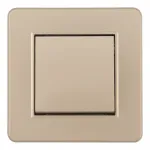 Выключатель одноклавишный с рамкой Arte Milano SET16-1-30-1 shampan