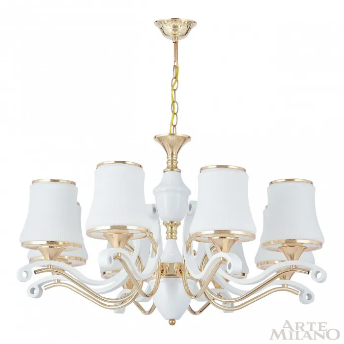 Люстра подвесная Arte Milano Florentia-3987 303987/8 Wh/Gd от ImperiumLoft