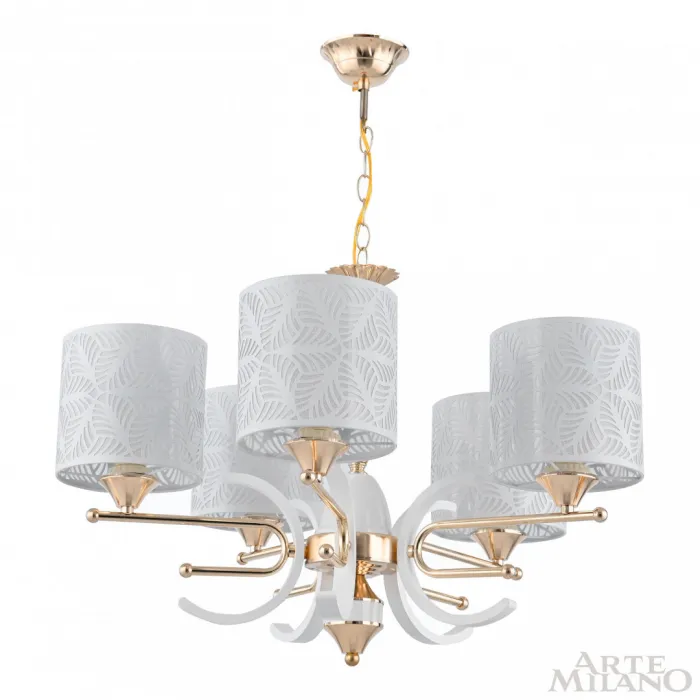 Люстра подвесная Arte Milano Florentia-2097 302097/5 Wh/Gd от ImperiumLoft