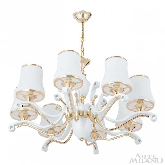 Люстра подвесная Arte Milano Florentia-3987 303987/8 Wh/Gd от ImperiumLoft
