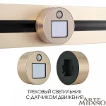 Трековый светильник с датчиком движения Arte Milano Am-track-sockets 380011TLS/LWS Gold
