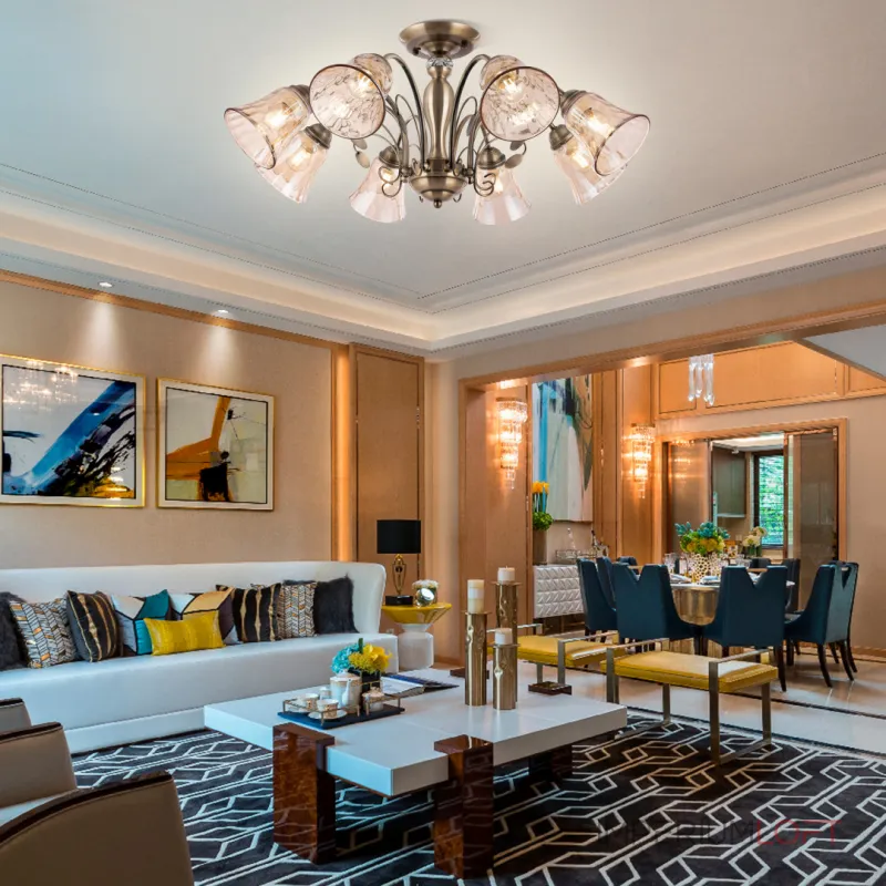 Потолочная люстра Arte Milano AM346700 346700/8 AB Потолочная люстра Arte Milano AM346700 346700/8 AB