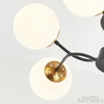 Потолочная люстра Arte Milano Neapolis-76808 276808/6 BK/GD
