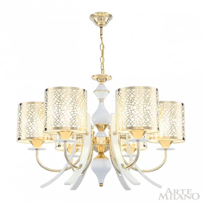 Люстра подвесная Arte Milano Florentia-6067 306067/6 Wh/Gd от ImperiumLoft