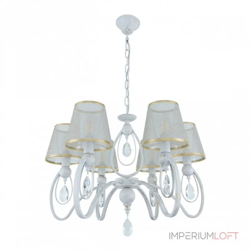 Подвесная люстра Arte Milano AM347203 347203/6 WT+G Подвесная люстра Arte Milano AM347203 347203/6 WT+G