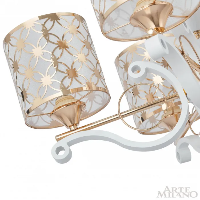 Люстра подвесная Arte Milano Florentia-3097 303097/6 Wh/Gd от ImperiumLoft