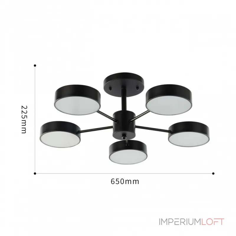 Светильник светодиодный Arte Milano Ferrara 250906/5B Bk