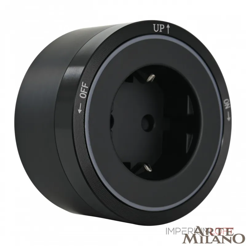 Трековая розетка, 16A 250V 380066TS LED/ES Black от ImperiumLoft