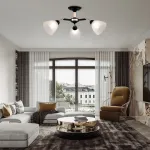 Потолочная люстра Arte Milano Napoli-322408 324108/3 BK+FG